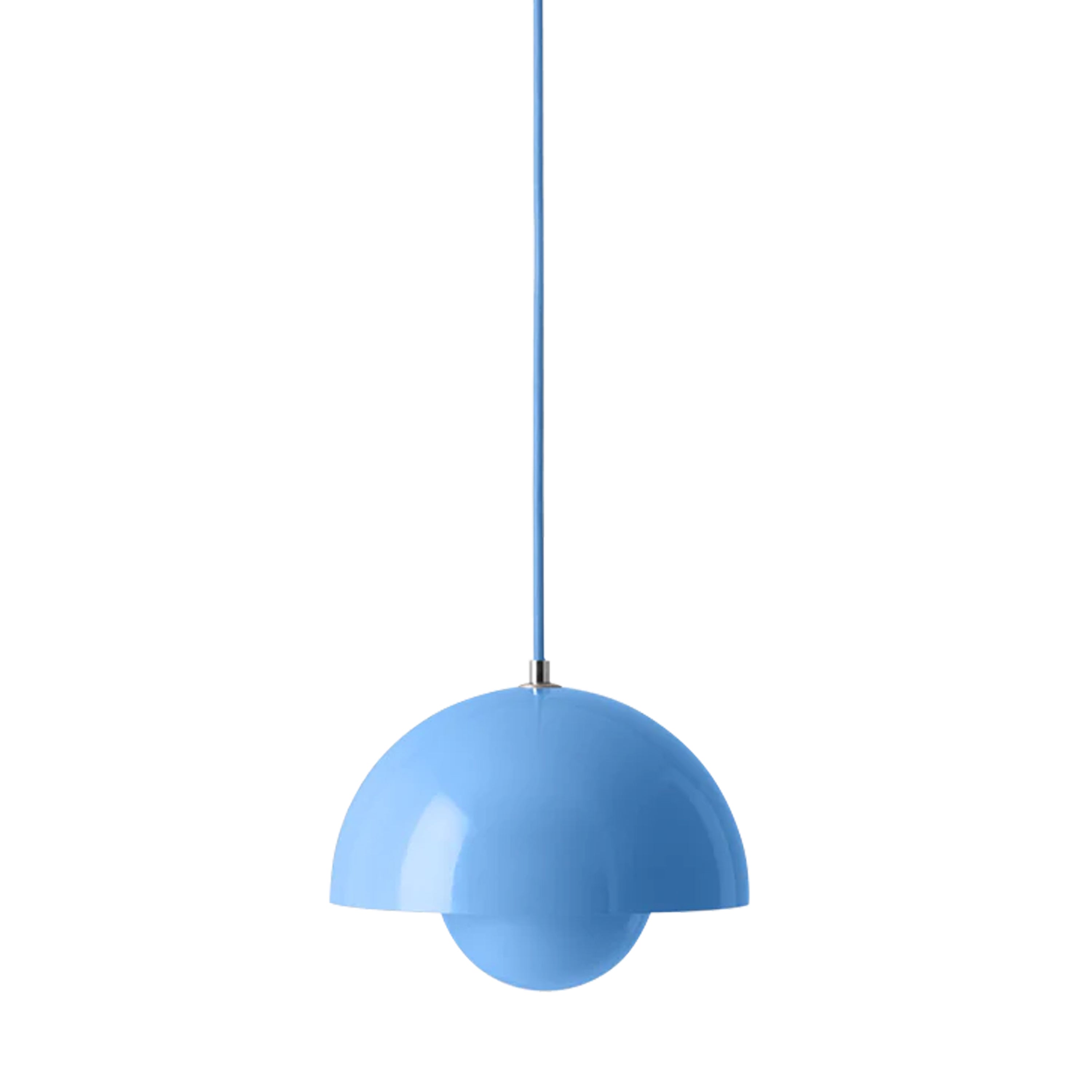 Висяща лампа със синя гъба